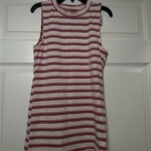 LOFT Pink and White Striped Camisole NWT